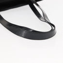 CELINE Tote Bag Nylon Enamel 2way Black Gold Auth BA6881-7