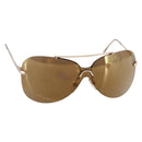 Christian Dior Sunglasses metal Brown Auth BA6884-1