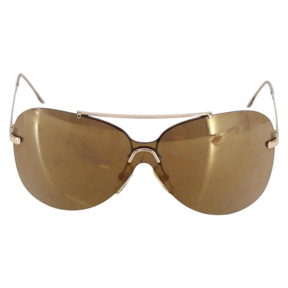 Christian Dior Sunglasses metal Brown Auth BA6884