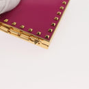 VALENTINO Lipstick Holder Cosmetic Pouch metal Pink Auth BA6885-15