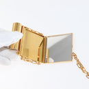 VALENTINO Lipstick Holder Cosmetic Pouch metal Pink Auth BA6885-10