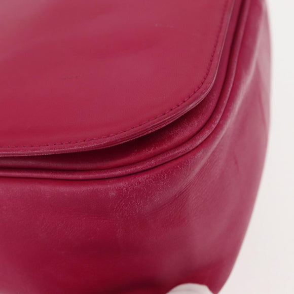 VALENTINO Shoulder Bag Leather Pink Auth BA6886