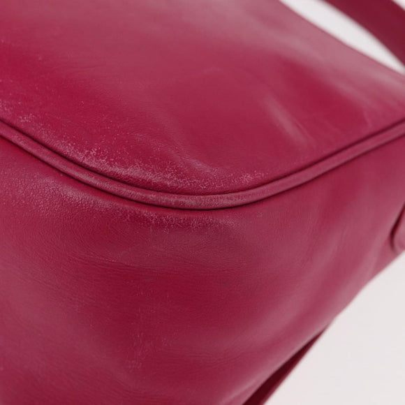 VALENTINO Shoulder Bag Leather Pink Auth BA6886