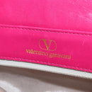 VALENTINO Shoulder Bag Leather Pink Auth BA6886-18