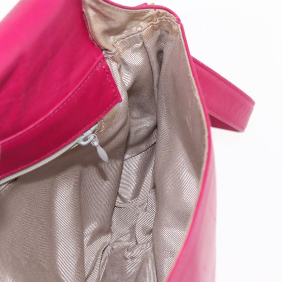 VALENTINO Shoulder Bag Leather Pink Auth BA6886