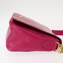 VALENTINO Shoulder Bag Leather Pink Auth BA6886-3
