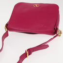 VALENTINO Shoulder Bag Leather Pink Auth BA6886-6