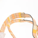 VALENTINO Studs Backpack Nylon Leather Beige Orange Auth BA6887-14