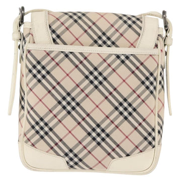 BURBERRY Nova Check Shoulder Bag Canvas Beige White Auth BA6890 - 0