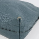 BURBERRY Shoulder Bag Leather Blue Auth BA6891-10
