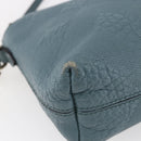 BURBERRY Shoulder Bag Leather Blue Auth BA6891-11