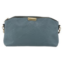 BURBERRY Shoulder Bag Leather Blue Auth BA6891-2