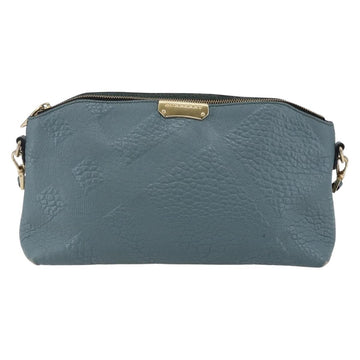 BURBERRY Shoulder Bag Leather Blue Auth BA6891 - 0