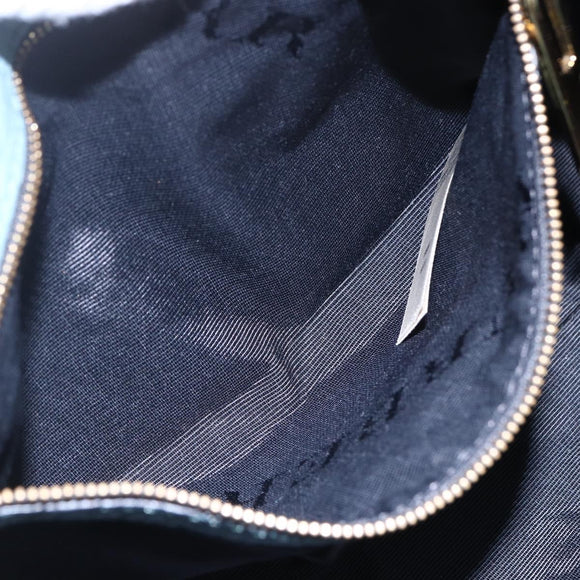 BURBERRY Shoulder Bag Leather Blue Auth BA6891