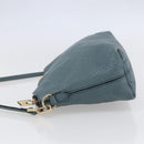 BURBERRY Shoulder Bag Leather Blue Auth BA6891-4