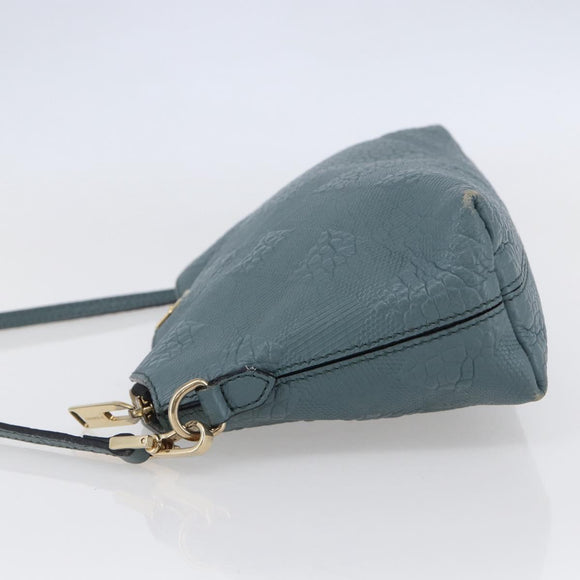 BURBERRY Shoulder Bag Leather Blue Auth BA6891