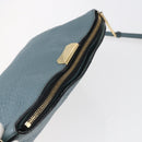 BURBERRY Shoulder Bag Leather Blue Auth BA6891-6