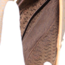 SAINT LAURENT Shoulder Bag PVC Leather Beige Auth BA6893-12