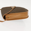 SAINT LAURENT Shoulder Bag PVC Leather Beige Auth BA6893-4