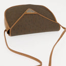 SAINT LAURENT Shoulder Bag PVC Leather Beige Auth BA6893-6