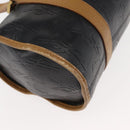 SAINT LAURENT Hand Bag Leather Black Auth BA6894-12