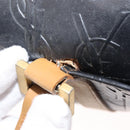 SAINT LAURENT Hand Bag Leather Black Auth BA6894-16