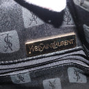 SAINT LAURENT Hand Bag Leather Black Auth BA6894-17