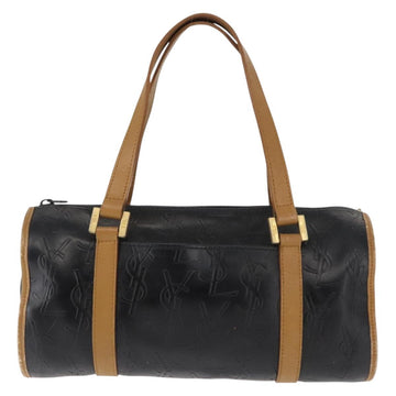 SAINT LAURENT Hand Bag Leather Black Auth BA6894 - 0