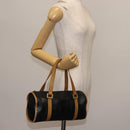 SAINT LAURENT Hand Bag Leather Black Auth BA6894-22