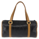 SAINT LAURENT Hand Bag Leather Black Auth BA6894-3