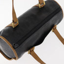 SAINT LAURENT Hand Bag Leather Black Auth BA6894-6