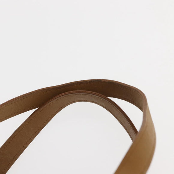 SAINT LAURENT Hand Bag Leather Black Auth BA6894