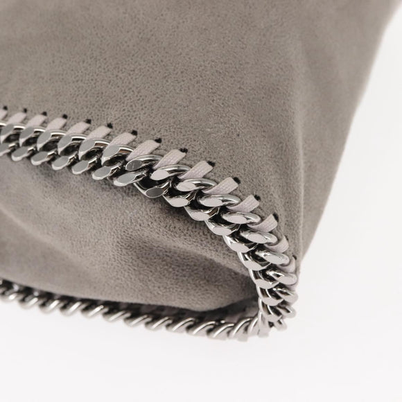 Stella MacCartney Falabella Chain Shoulder Bag polyester 2way Gray Auth BA6896