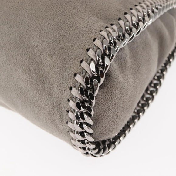 Stella MacCartney Falabella Chain Shoulder Bag polyester 2way Gray Auth BA6896