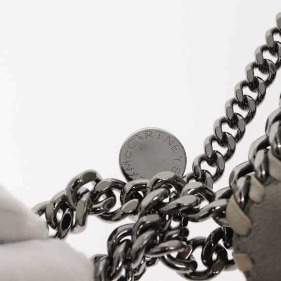 Stella MacCartney Falabella Chain Shoulder Bag polyester 2way Gray Auth BA6896