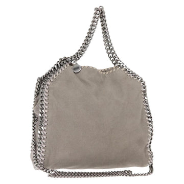 Stella MacCartney Falabella Chain Shoulder Bag polyester 2way Gray Auth BA6896