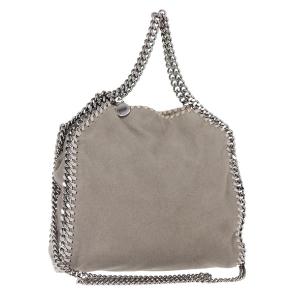 Stella MacCartney Falabella Chain Shoulder Bag polyester 2way Gray Auth BA6896