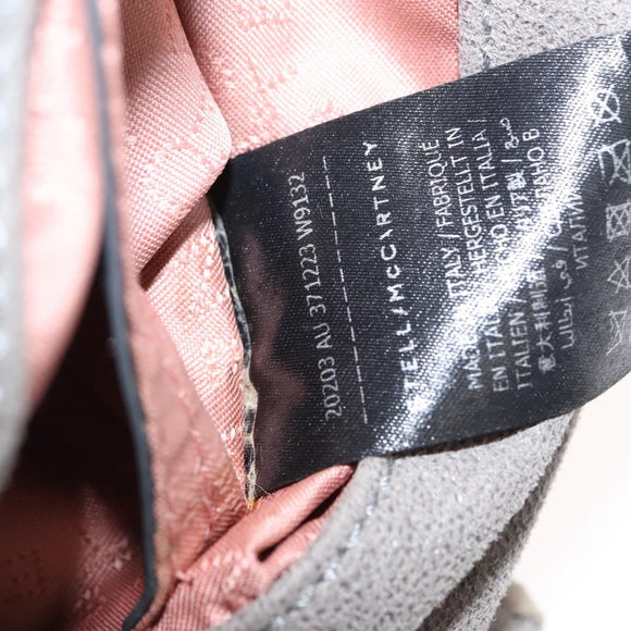 Stella MacCartney Falabella Chain Shoulder Bag polyester 2way Gray Auth BA6896