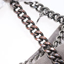 Stella MacCartney Falabella Chain Shoulder Bag polyester 2way Gray Auth BA6896-10