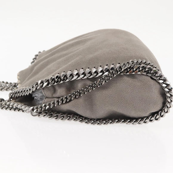 Stella MacCartney Falabella Chain Shoulder Bag polyester 2way Gray Auth BA6896
