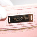 Jimmy Choo Studs Tote Bag Leather Pink Auth BA6901-10