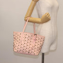 Jimmy Choo Studs Tote Bag Leather Pink Auth BA6901-19