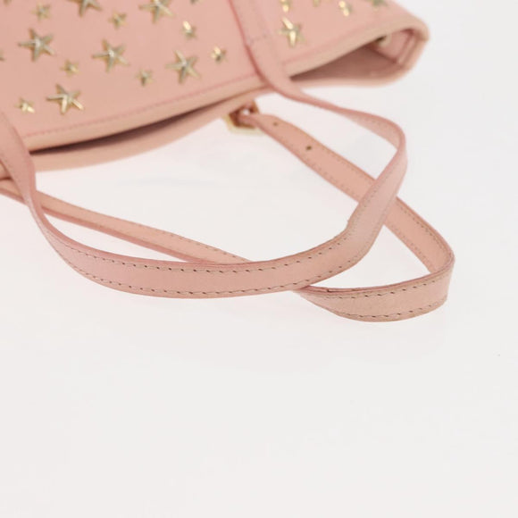 Jimmy Choo Studs Tote Bag Leer Roze Origineel BA6901