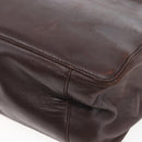 LOEWE Anagram Hand Bag Leather Brown Auth BA6903-15