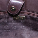 LOEWE Anagram Hand Bag Leather Brown Auth BA6903-17