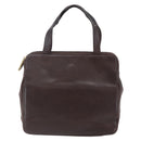 LOEWE Anagram Hand Bag Leather Brown Auth BA6903-13