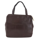 LOEWE Anagram Hand Bag Leather Brown Auth BA6903-2