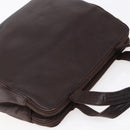 LOEWE Anagram Hand Bag Leather Brown Auth BA6903-6