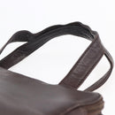 LOEWE Anagram Hand Bag Leather Brown Auth BA6903-8