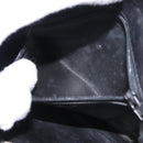 CHANEL Matelasse Waist Bag Lamb Skin Black Gold CC Auth BA6907-12